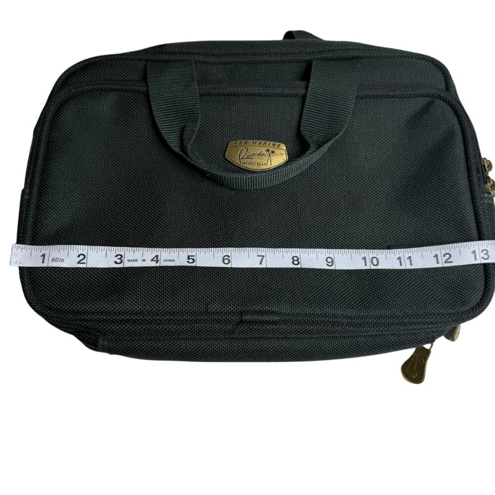 Ricardo Beverly Hills San Marino Men's‎ Toiletry Travel Organizer Bag Black - Picture 8 of 11